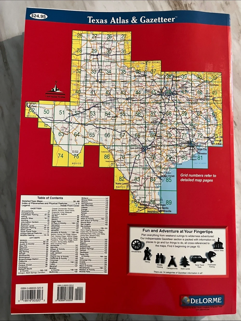 DeLorme Texas Atlas & Gazetteer Like New